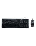 Kit Teclado e Mouse Logitech MK200 Cinza USB