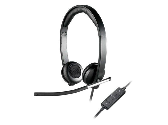 Headset Logitech H650e Estéreo com Conexão USB para Videoconferência - 981-000518